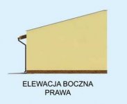 Elewacja projektu G215 garaż trzystanowiskowy - 4