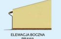 Projekt budynku gospodarczego G215 garaż trzystanowiskowy - elewacja 4