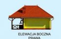 Projekt budynku gospodarczego G216 - elewacja 4