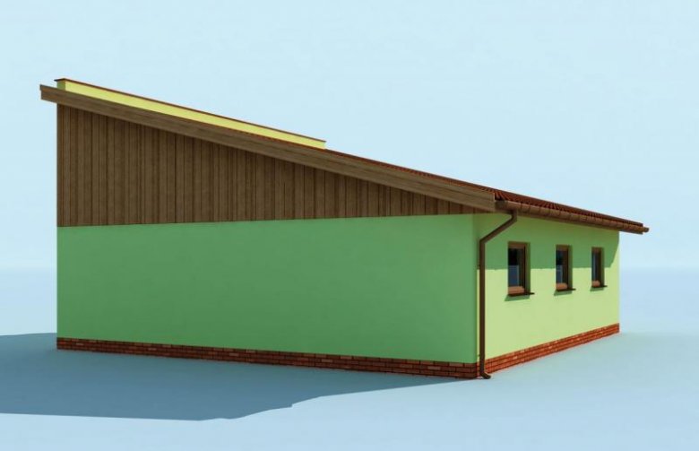 Projekt budynku gospodarczego G220 garaż dwustanowiskowy