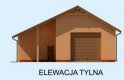 Projekt budynku gospodarczego G226 garaż trzystanowiskowy z pomieszczeniami gospodarczymi - elewacja 2