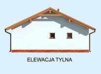 Elewacja projektu G1B garaż dwustanowiskowy - 2