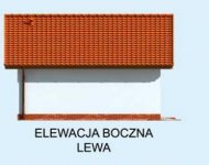 Elewacja projektu G1B garaż dwustanowiskowy - 3