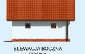 Projekt budynku gospodarczego G1B garaż dwustanowiskowy - elewacja 4