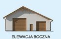 Projekt budynku gospodarczego G230 garaż trzystanowiskowy - elewacja 4