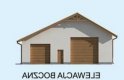 Projekt budynku gospodarczego G230 garaż trzystanowiskowy - elewacja 4