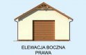 Projekt budynku gospodarczego G228A - elewacja 4