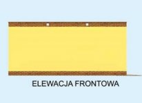 Elewacja projektu G2a garaż dwustanowiskowy - 1