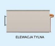 Elewacja projektu G21A garaż jednostanowiskowy z pomieszczeniami gospodarczymi - 2