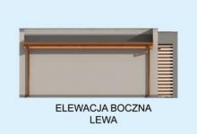 Elewacja projektu G21A garaż jednostanowiskowy z pomieszczeniami gospodarczymi - 3