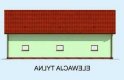 Projekt budynku gospodarczego G229A - elewacja 2