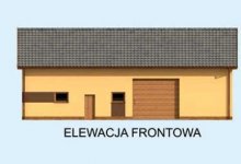 Elewacja projektu G240 z pomieszczeniem gospodarczym - 1