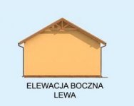 Elewacja projektu G240 z pomieszczeniem gospodarczym - 3