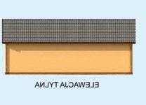 Elewacja projektu G240 z pomieszczeniem gospodarczym - 2 - wersja lustrzana