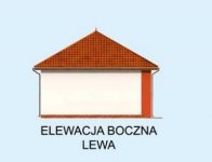 Elewacja projektu G241 z pomieszczeniem gospodarczym - 3