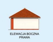 Elewacja projektu G241 z pomieszczeniem gospodarczym - 4