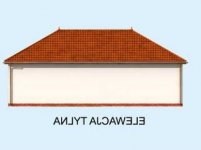 Elewacja projektu G241 z pomieszczeniem gospodarczym - 2 - wersja lustrzana