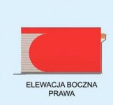 Elewacja projektu G242 z pomieszczeniem gospodarczym - 4