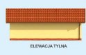 Projekt garażu G251 garaż dwustanowiskowy z werandą - elewacja 2