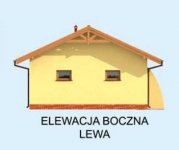 Elewacja projektu G251 garaż dwustanowiskowy z werandą - 3