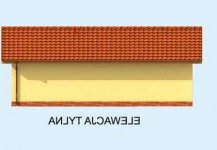 Elewacja projektu G251 garaż dwustanowiskowy z werandą - 2 - wersja lustrzana