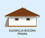 Elewacja projektu G252 garaż dwustanowiskowy z werandą  - 4