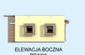 Projekt budynku gospodarczego G253 garaż dwustanowiskowy z werandą - elewacja 4