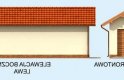 Projekt budynku gospodarczego G257 garaż jednostanowiskowy - elewacja 1