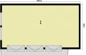 Projekt budynku gospodarczego  G261 - rzut przyziemia