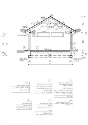 Przekrój projektu  G261 w wersji lustrzanej