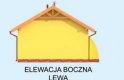 Projekt budynku gospodarczego G264 jednostanowiskowy z pomieszczeniem gospodarczym i werandą - elewacja 3