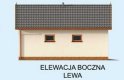 Projekt garażu G31m garaż jednostanowiskowy z wiatą i pomieszczeniem gospodarczym - elewacja 3