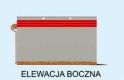 Projekt budynku gospodarczego G270 garaż trzystanowiskowy - elewacja 3