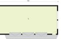 Projekt budynku gospodarczego G270 garaż trzystanowiskowy - rzut przyziemia