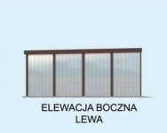 Elewacja projektu GB8 blaszany trzystanowiskowy - 3