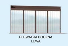 Elewacja projektu GB9 garaż blaszany dwustanowiskowy - 3