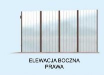 Elewacja projektu GB9 garaż blaszany dwustanowiskowy - 4