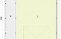Projekt budynku gospodarczego GB10 blaszany jednostanowiskowy z wiatą - rzut przyziemia