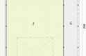 Projekt budynku gospodarczego GB10 blaszany jednostanowiskowy z wiatą - rzut przyziemia