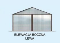 Elewacja projektu GB11 garaż blaszany dwustanowiskowy - 3