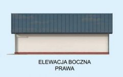 Elewacja projektu G272 garaż dwustanowiskowy z pomieszczeniem gospodarczym - 4