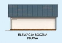 Elewacja projektu G274 garaż dwustanowiskowy z pomieszczeniem gospodarczym - 4