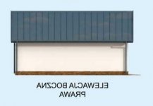 Elewacja projektu G274 garaż dwustanowiskowy z pomieszczeniem gospodarczym - 4 - wersja lustrzana