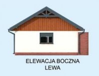 Elewacja projektu G275  z pomieszczeniem gospodarczym i wiatą - 3