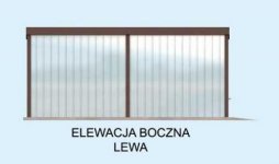 Elewacja projektu GB13 garaż blaszany jednostanowiskowy - 3