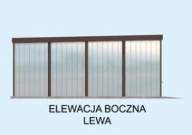 Elewacja projektu GB14 garaż blaszany dwustanowiskowy - 3