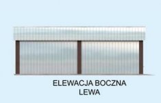 Elewacja projektu GB15 garaż blaszany dwustanowiskowy - 3