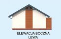 Projekt budynku gospodarczego G285 garaż jednostanowiskowy z pomieszczeniem gospodarczym i werandą - elewacja 3