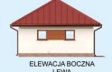 Projekt budynku gospodarczego G293 dwustanowiskowy z pomieszczeniem gospodarczym - elewacja 3