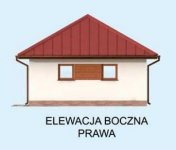 Elewacja projektu G293 dwustanowiskowy z pomieszczeniem gospodarczym - 4